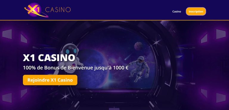 X1 Casino bonus bienvenue